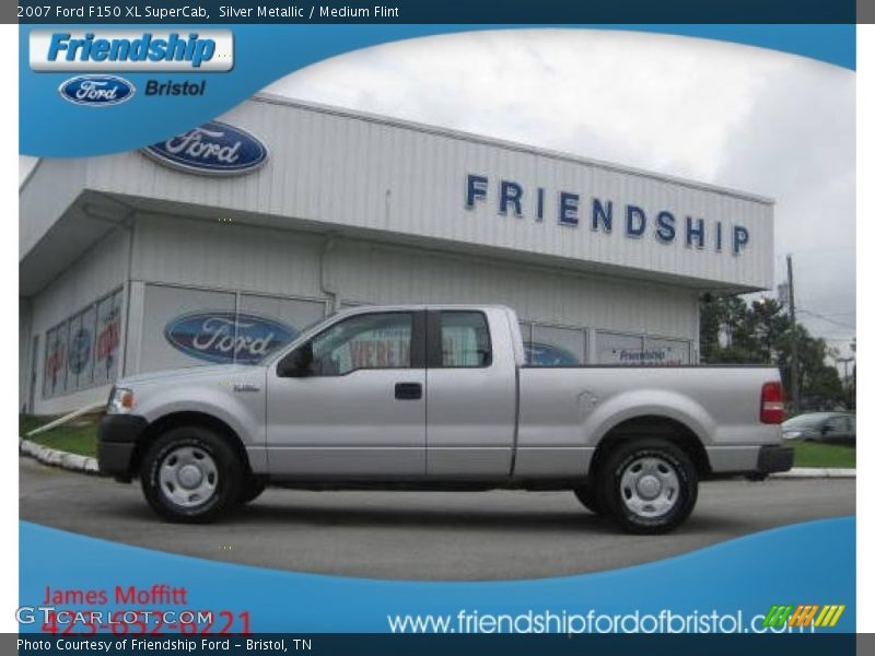 Silver Metallic / Medium Flint 2007 Ford F150 XL SuperCab