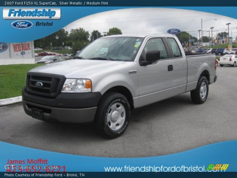 Silver Metallic / Medium Flint 2007 Ford F150 XL SuperCab
