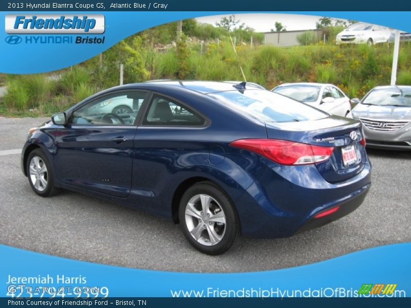 Atlantic Blue / Gray 2013 Hyundai Elantra Coupe GS