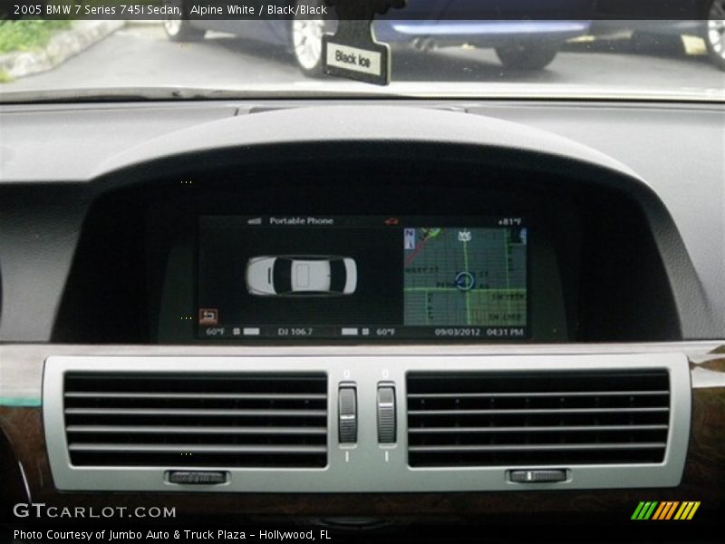 Alpine White / Black/Black 2005 BMW 7 Series 745i Sedan