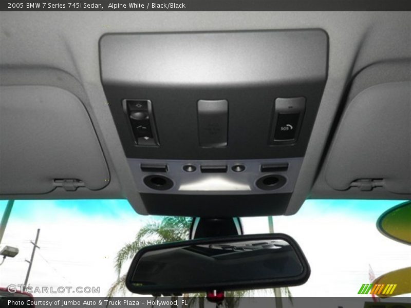 Alpine White / Black/Black 2005 BMW 7 Series 745i Sedan