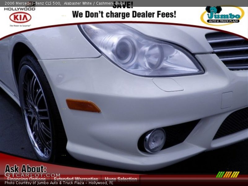 Alabaster White / Cashmere Beige 2006 Mercedes-Benz CLS 500