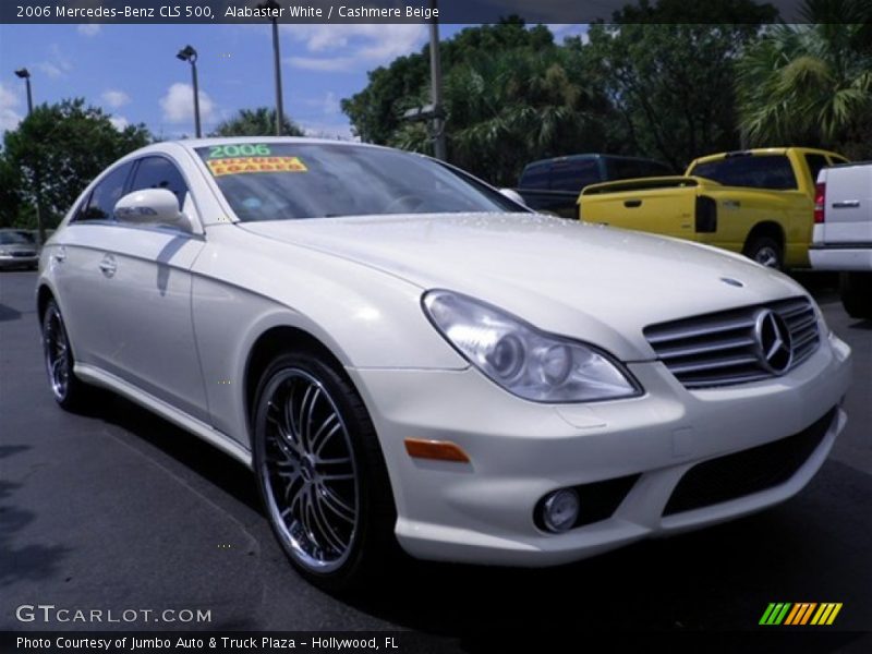 Alabaster White / Cashmere Beige 2006 Mercedes-Benz CLS 500