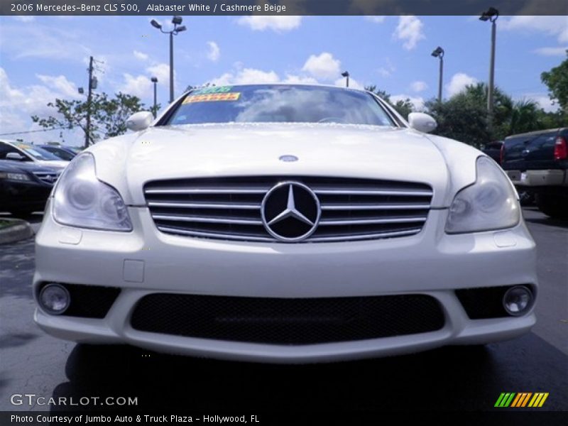 Alabaster White / Cashmere Beige 2006 Mercedes-Benz CLS 500