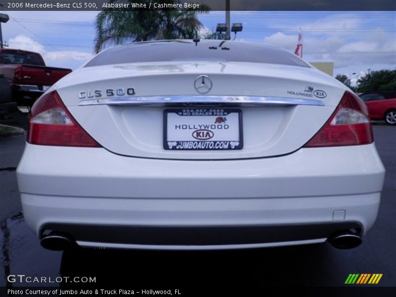 Alabaster White / Cashmere Beige 2006 Mercedes-Benz CLS 500