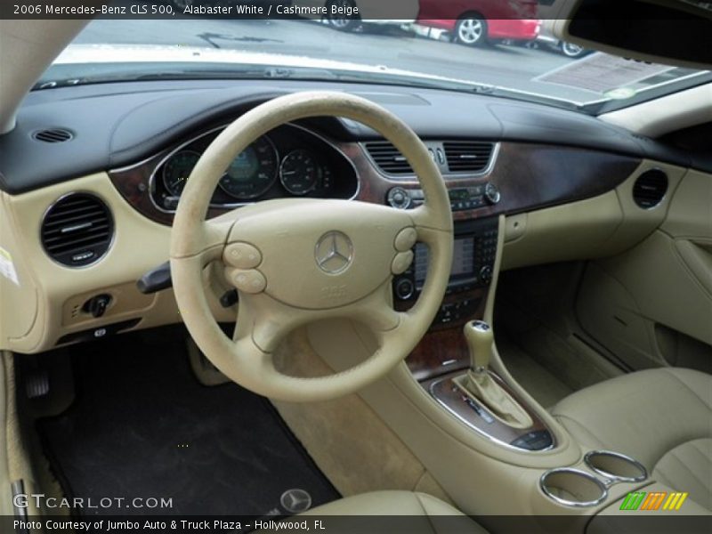 Alabaster White / Cashmere Beige 2006 Mercedes-Benz CLS 500