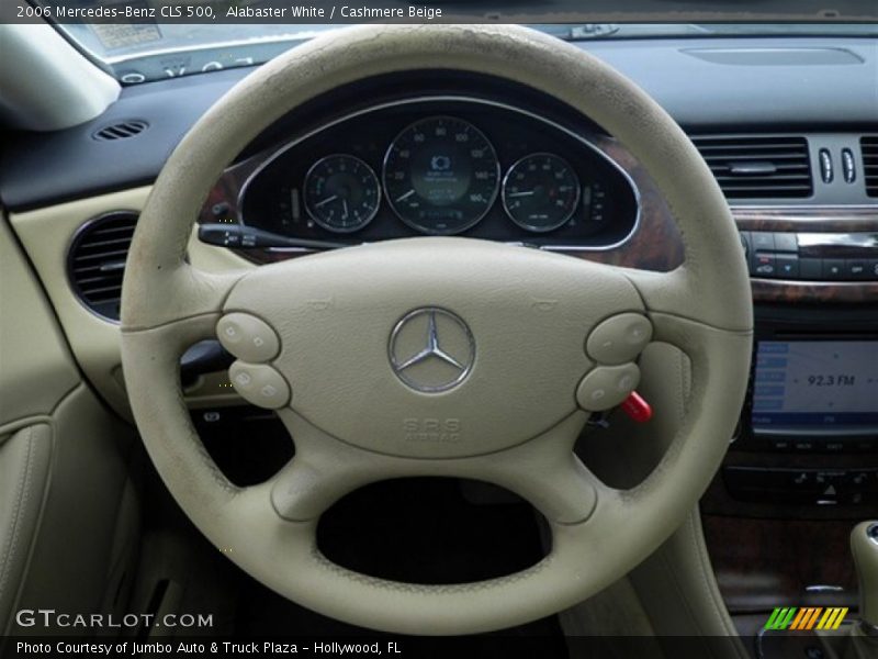 Alabaster White / Cashmere Beige 2006 Mercedes-Benz CLS 500