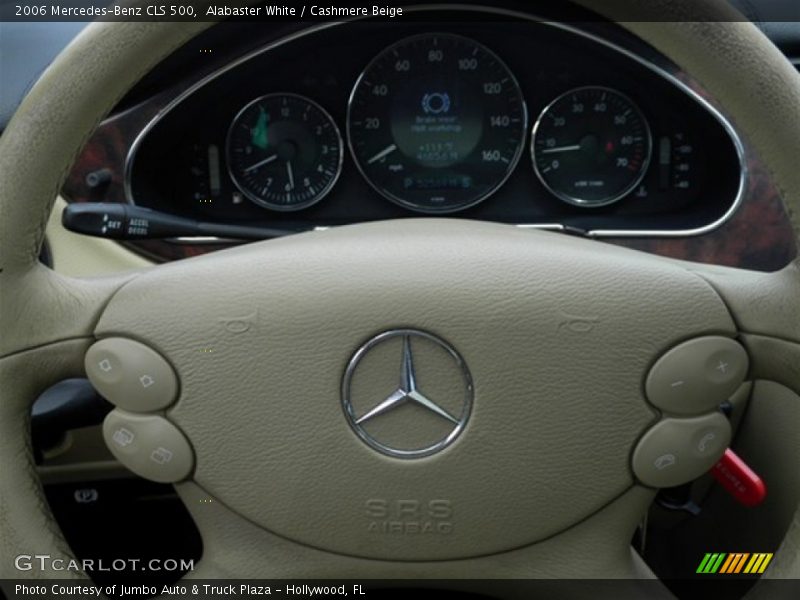 Alabaster White / Cashmere Beige 2006 Mercedes-Benz CLS 500