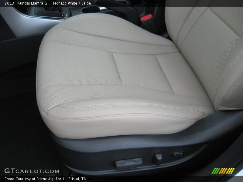 Monaco White / Beige 2013 Hyundai Elantra GT