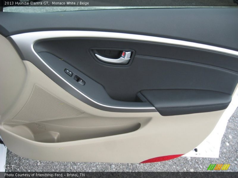Monaco White / Beige 2013 Hyundai Elantra GT