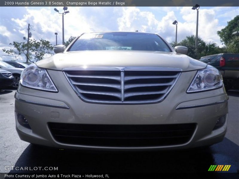 Champagne Beige Metallic / Beige 2009 Hyundai Genesis 3.8 Sedan