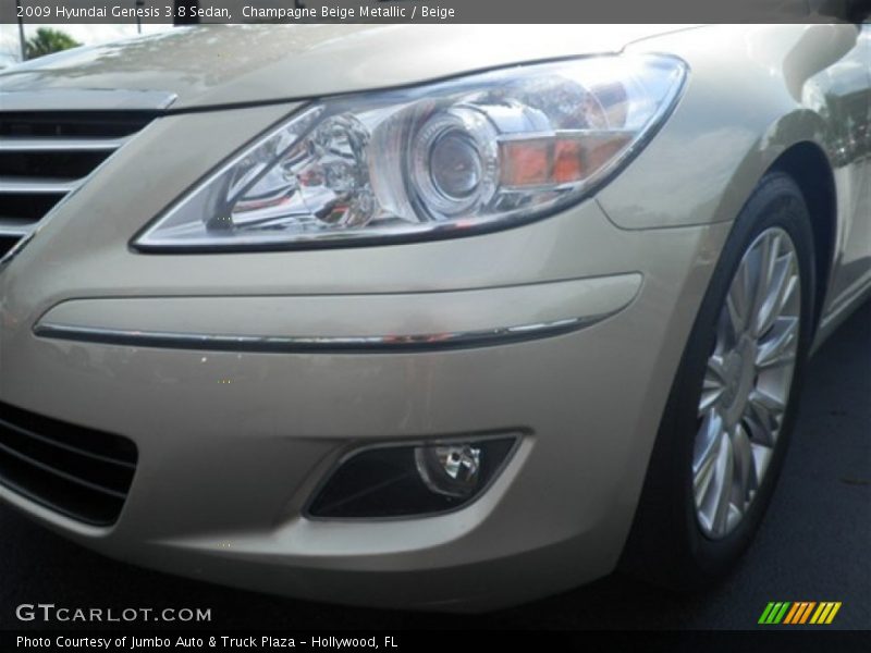 Champagne Beige Metallic / Beige 2009 Hyundai Genesis 3.8 Sedan