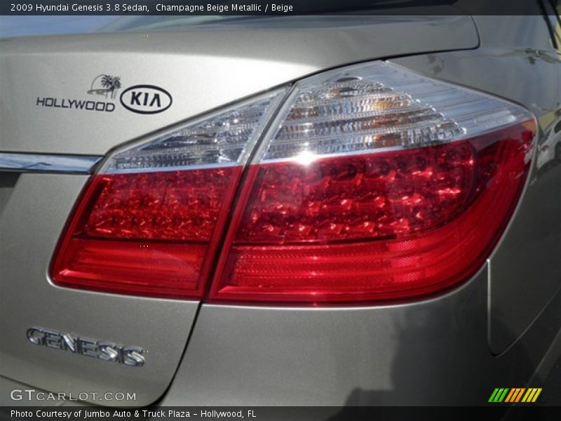 Champagne Beige Metallic / Beige 2009 Hyundai Genesis 3.8 Sedan