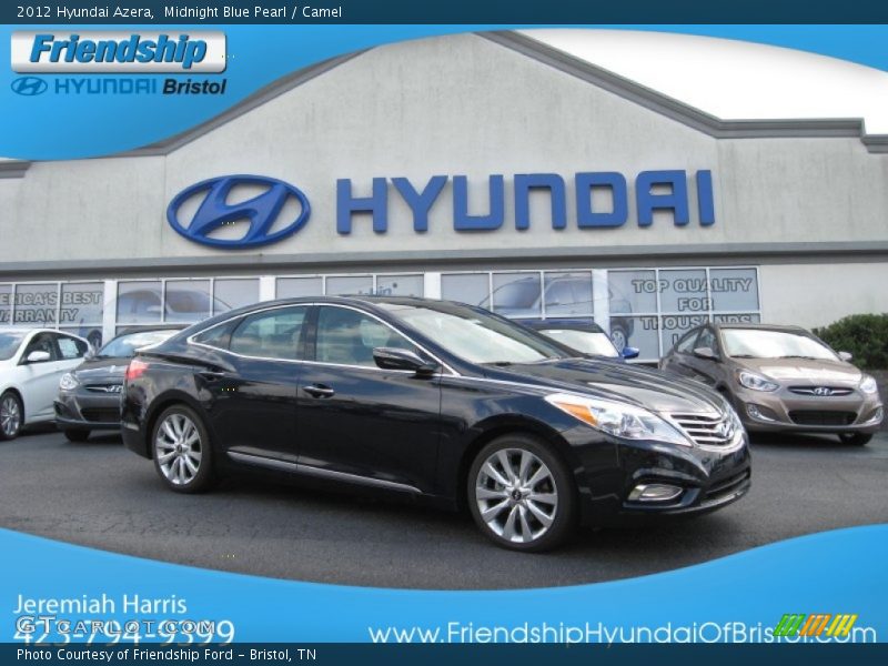 Midnight Blue Pearl / Camel 2012 Hyundai Azera