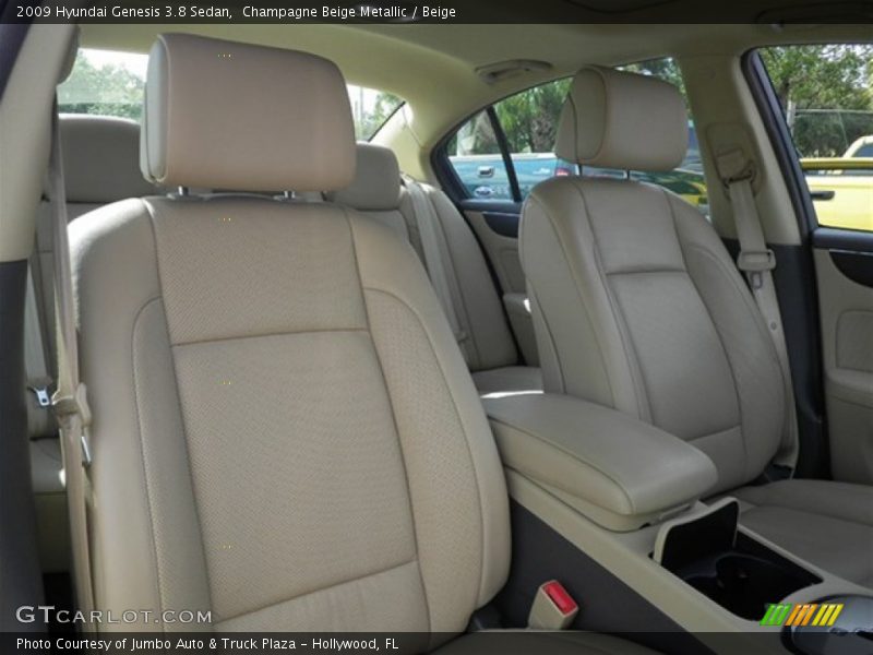 Champagne Beige Metallic / Beige 2009 Hyundai Genesis 3.8 Sedan