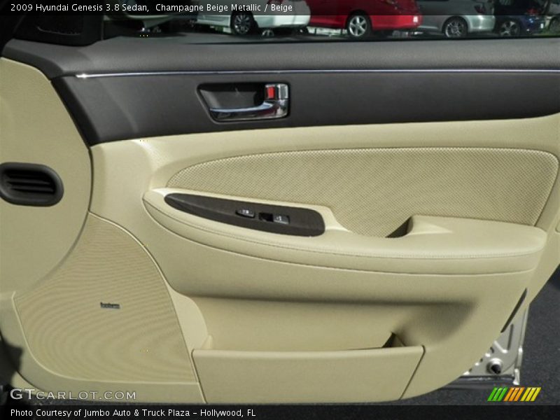 Champagne Beige Metallic / Beige 2009 Hyundai Genesis 3.8 Sedan
