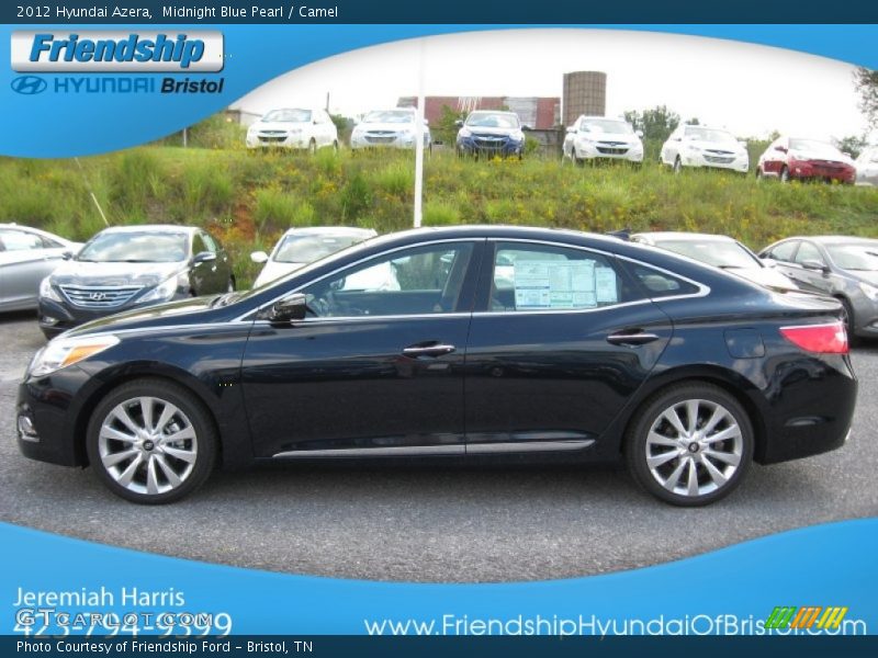Midnight Blue Pearl / Camel 2012 Hyundai Azera