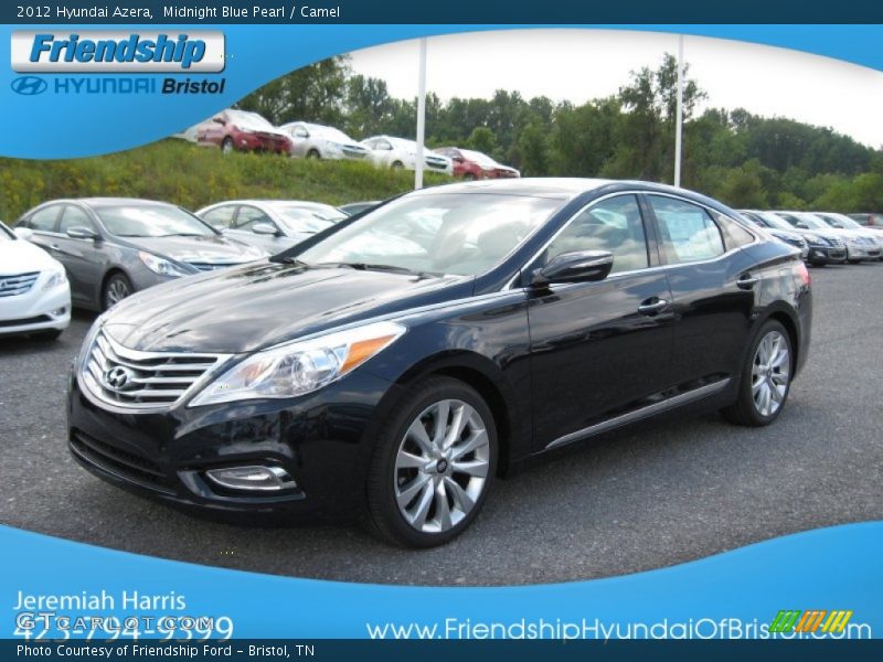 Midnight Blue Pearl / Camel 2012 Hyundai Azera