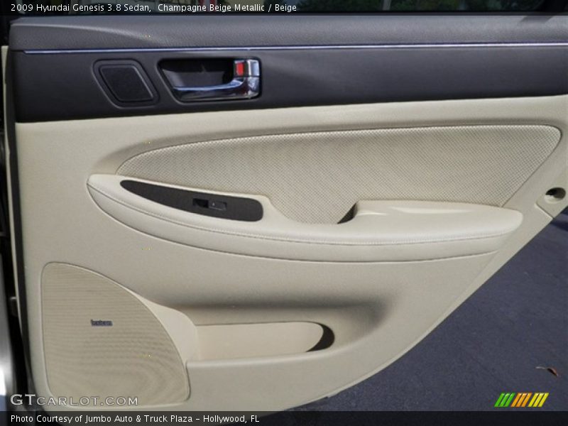 Champagne Beige Metallic / Beige 2009 Hyundai Genesis 3.8 Sedan