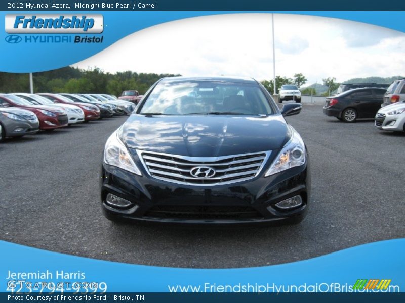 Midnight Blue Pearl / Camel 2012 Hyundai Azera