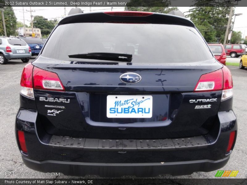 Deep Indigo Pearl / Warm Ivory 2012 Subaru Outback 2.5i Limited