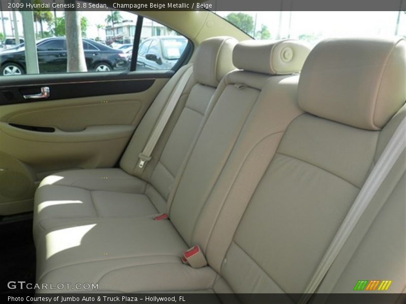 Champagne Beige Metallic / Beige 2009 Hyundai Genesis 3.8 Sedan