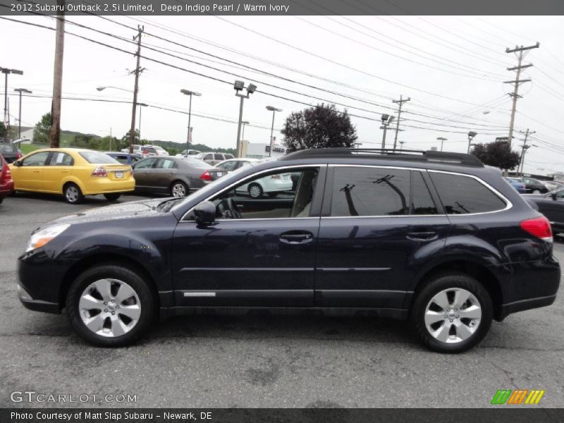 Deep Indigo Pearl / Warm Ivory 2012 Subaru Outback 2.5i Limited