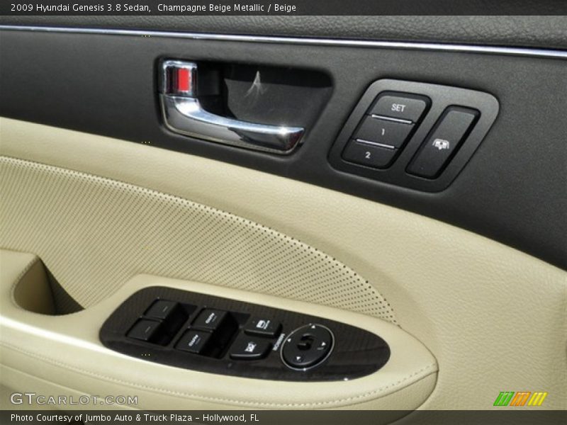 Champagne Beige Metallic / Beige 2009 Hyundai Genesis 3.8 Sedan