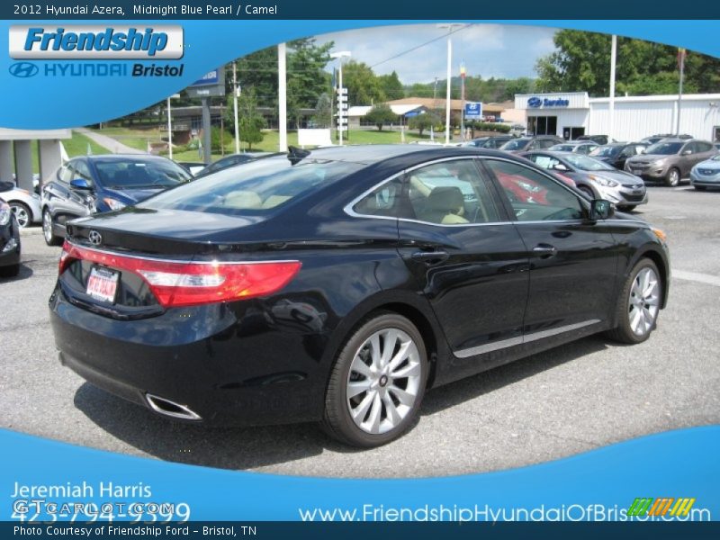 Midnight Blue Pearl / Camel 2012 Hyundai Azera