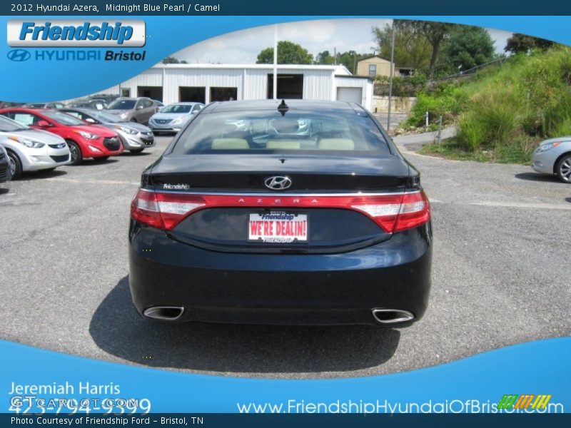 Midnight Blue Pearl / Camel 2012 Hyundai Azera