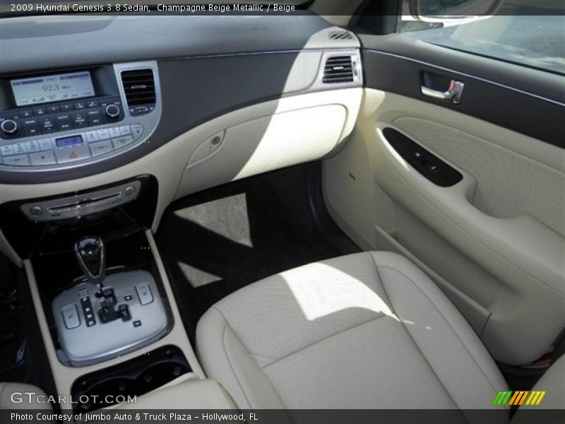 Champagne Beige Metallic / Beige 2009 Hyundai Genesis 3.8 Sedan