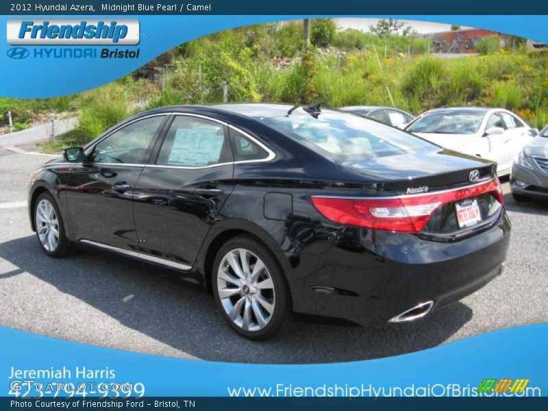 Midnight Blue Pearl / Camel 2012 Hyundai Azera