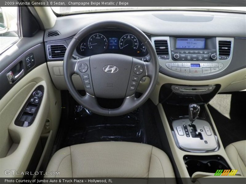 Champagne Beige Metallic / Beige 2009 Hyundai Genesis 3.8 Sedan