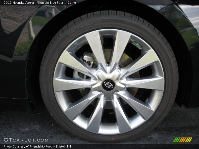 Midnight Blue Pearl / Camel 2012 Hyundai Azera
