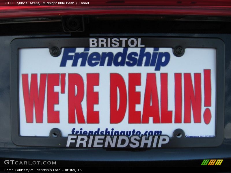 Midnight Blue Pearl / Camel 2012 Hyundai Azera