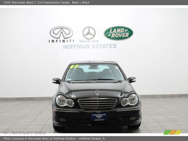 Black / Black 2005 Mercedes-Benz C 230 Kompressor Sedan