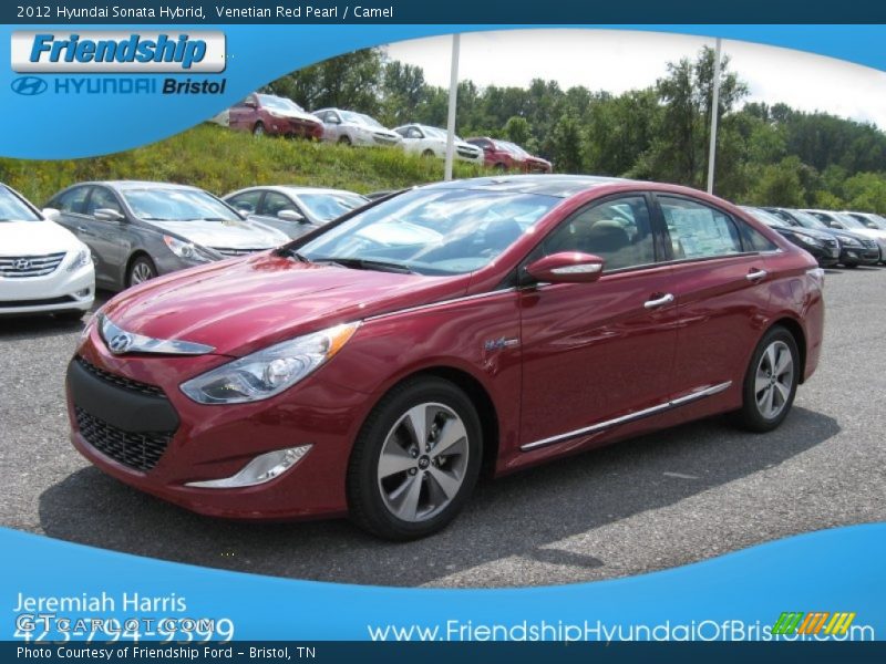 Venetian Red Pearl / Camel 2012 Hyundai Sonata Hybrid