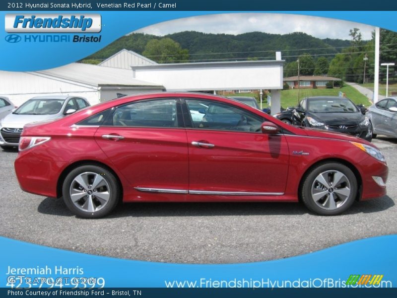 Venetian Red Pearl / Camel 2012 Hyundai Sonata Hybrid