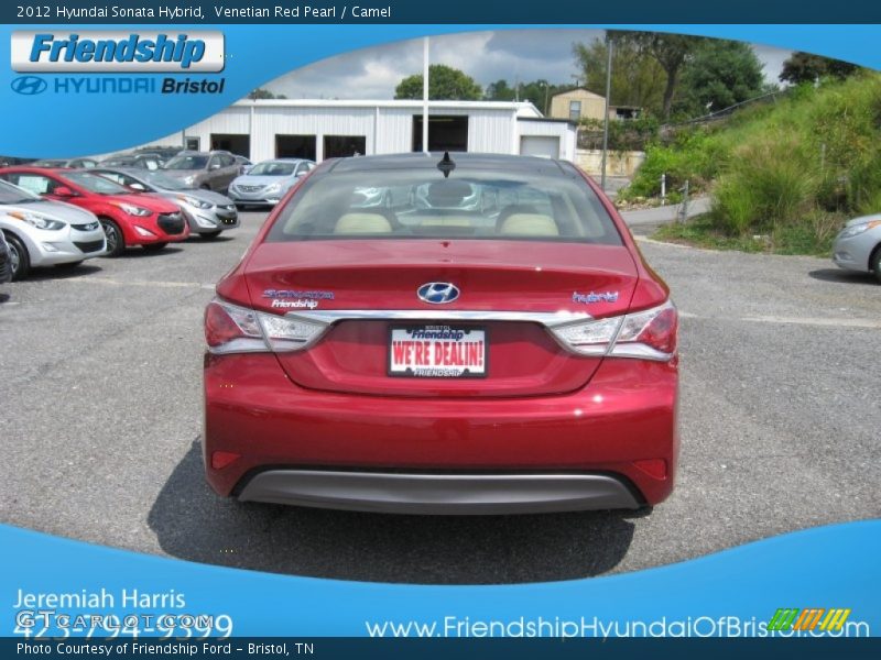Venetian Red Pearl / Camel 2012 Hyundai Sonata Hybrid