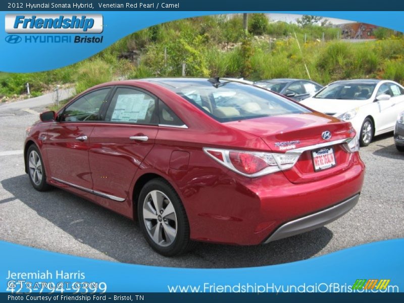 Venetian Red Pearl / Camel 2012 Hyundai Sonata Hybrid