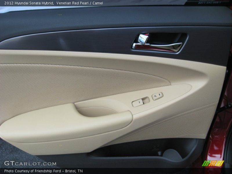 Venetian Red Pearl / Camel 2012 Hyundai Sonata Hybrid