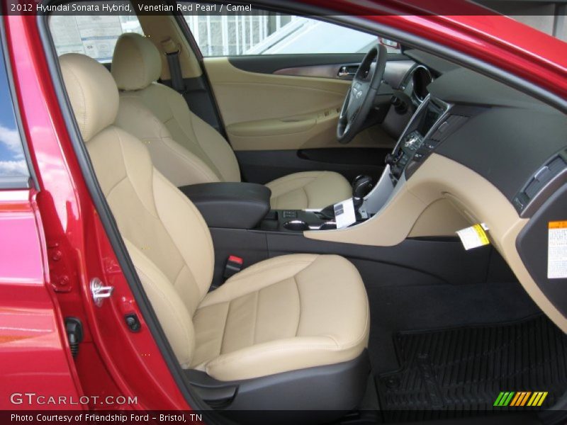 Venetian Red Pearl / Camel 2012 Hyundai Sonata Hybrid