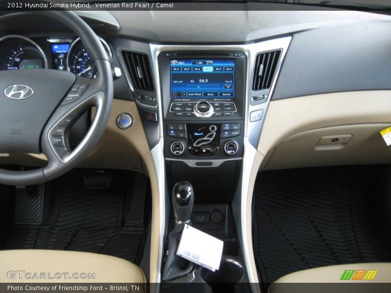Venetian Red Pearl / Camel 2012 Hyundai Sonata Hybrid