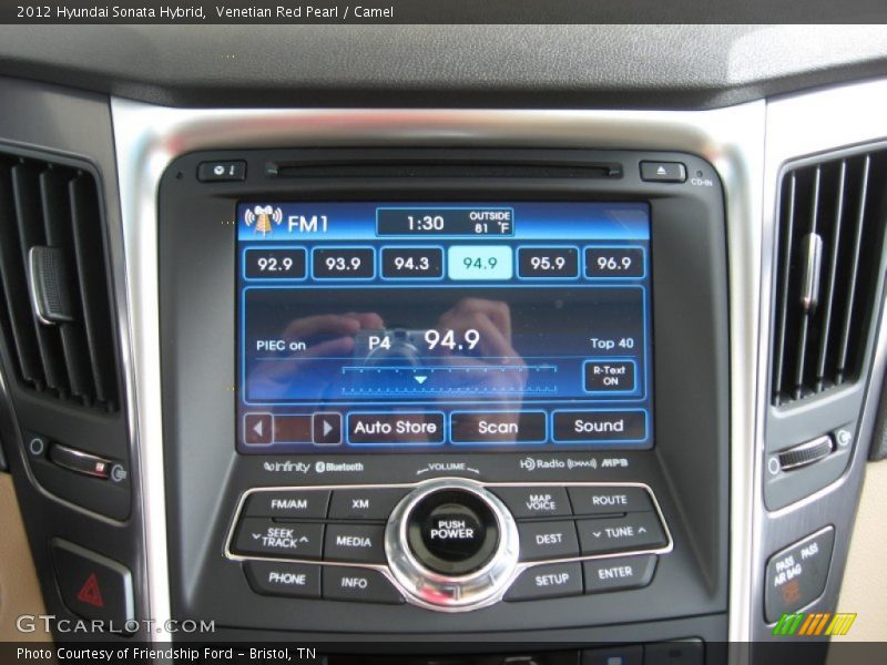 Venetian Red Pearl / Camel 2012 Hyundai Sonata Hybrid