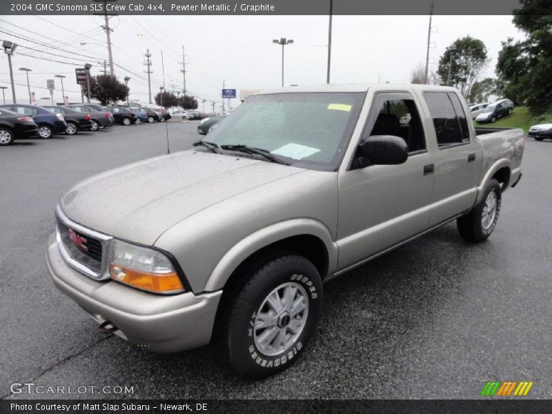 Pewter Metallic / Graphite 2004 GMC Sonoma SLS Crew Cab 4x4