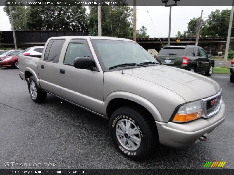 Pewter Metallic / Graphite 2004 GMC Sonoma SLS Crew Cab 4x4