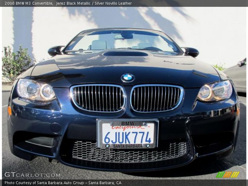 Jerez Black Metallic / Silver Novillo Leather 2008 BMW M3 Convertible