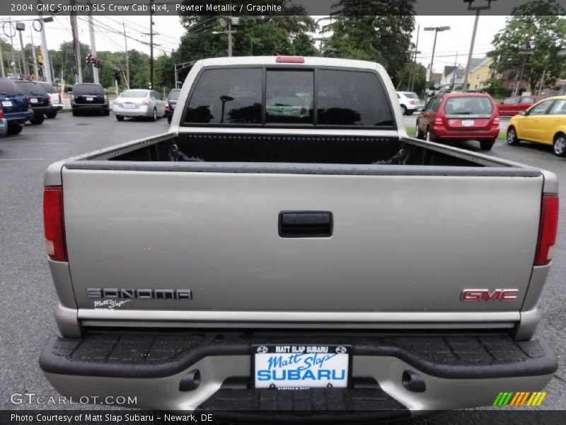 Pewter Metallic / Graphite 2004 GMC Sonoma SLS Crew Cab 4x4