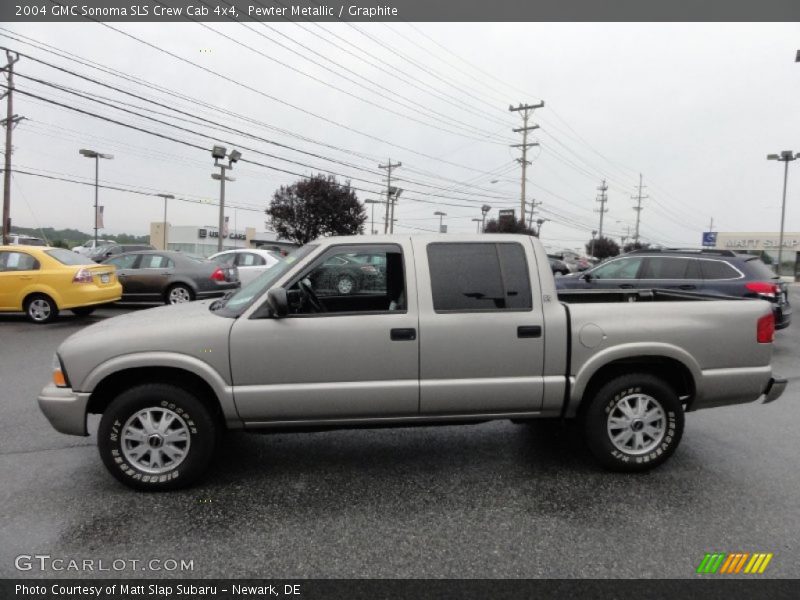 Pewter Metallic / Graphite 2004 GMC Sonoma SLS Crew Cab 4x4