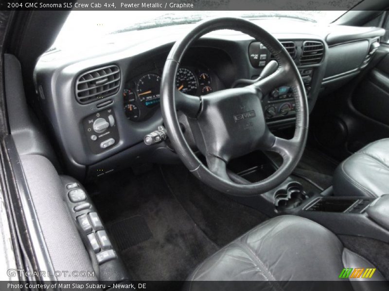 Pewter Metallic / Graphite 2004 GMC Sonoma SLS Crew Cab 4x4